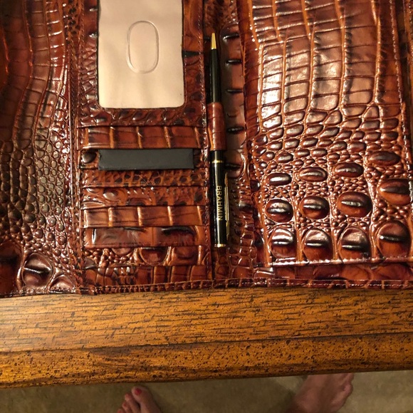 Brahmin large Duxbury and checkbook wallet. - Picture 5 of 6